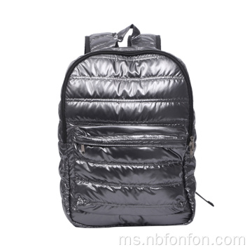 Jacquard PU Polyester Backpack Mini Ransel Prasekolah